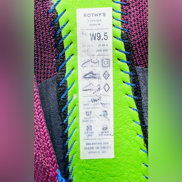 Rothy’s The Square Mary Jane Plum Purple Flats Shoes Size 9.5 - Picture 11 of 16